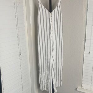 American eagle outfitters stripped jumpsuit xs